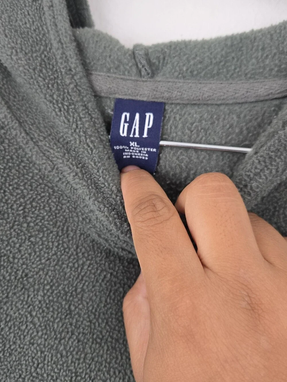 Green Gap Fleece Pullover Hoodie